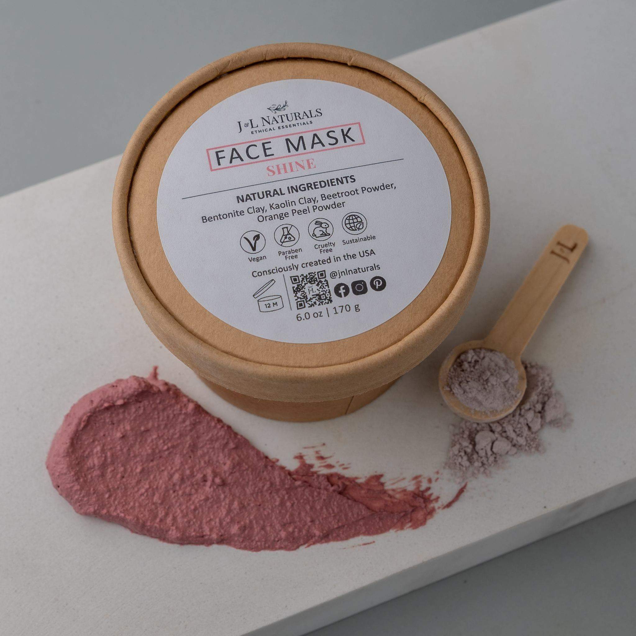 J&L Naturals Balance Face Mask – All-Natural & Zero-Waste