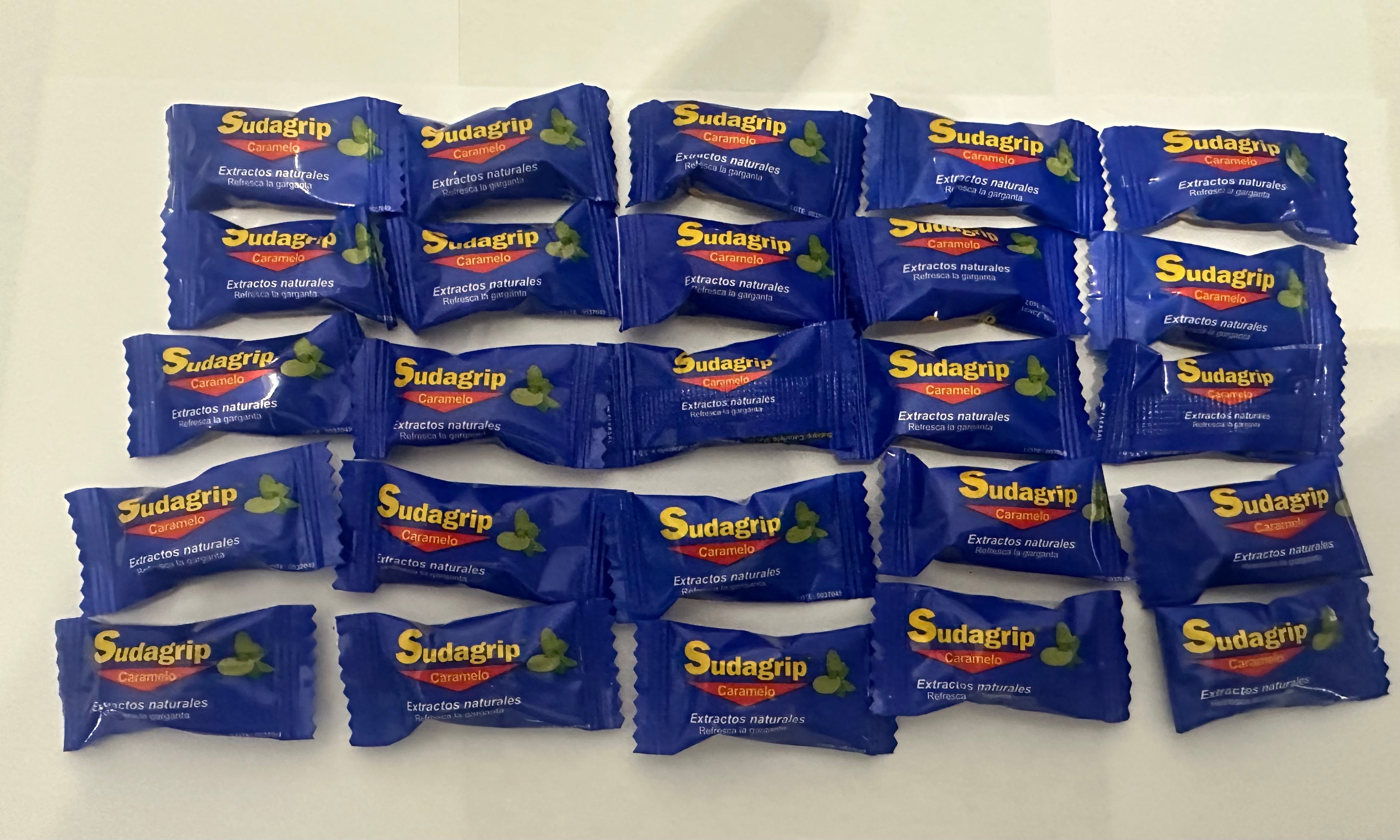 Sudagrip Caramelos Extractos Naturales – Paquete de 25
