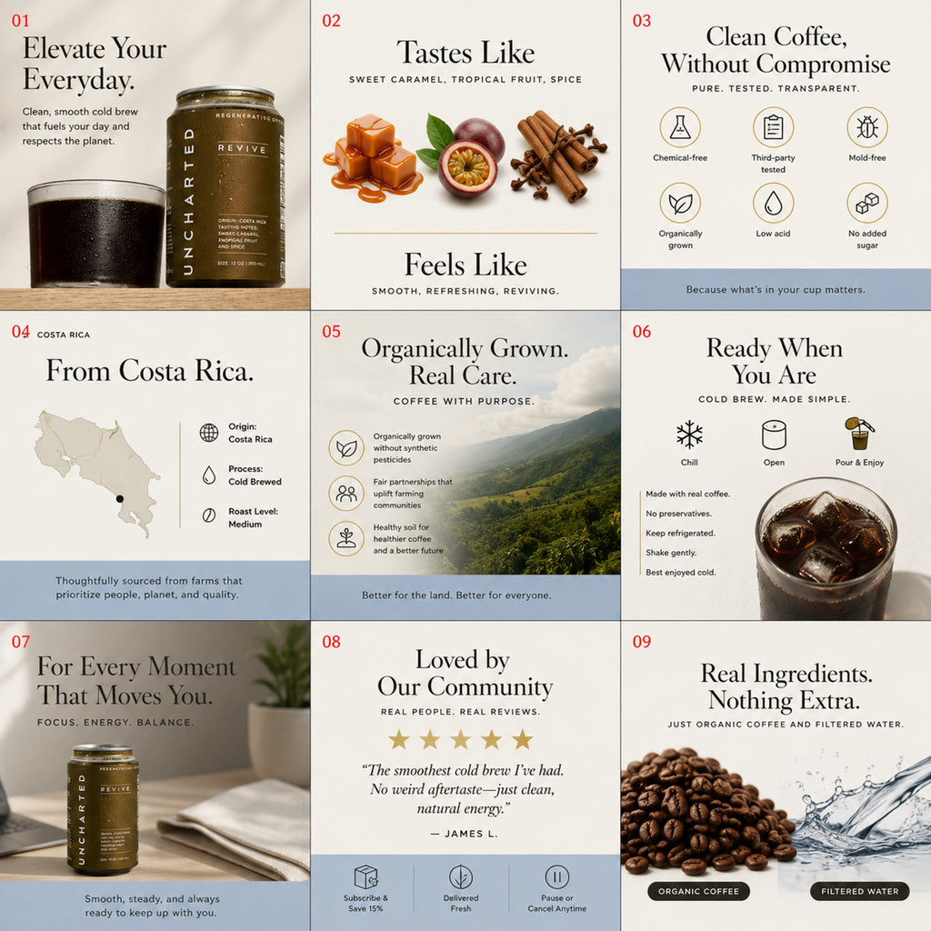 Revive Cold Brew – Regeneratively Grown in Costa Rica’s Highlands